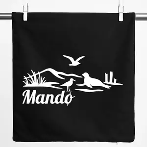 Наволочка Huuraa Mandø Дания Подарок 40x40см Черный Хлопок Mandø Present Hellweg Druckerei