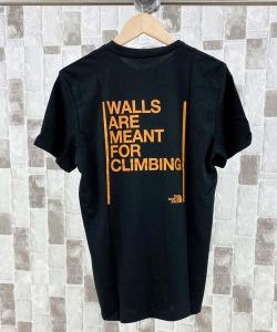 Футболка с коротким рукавом, принт на спине в стиле скалолазания THE NORTH FACE, черный