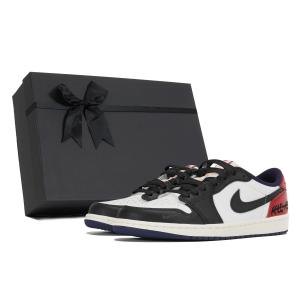 Джордан Эйр 1 Прочная Защита Влагоотводящие Низкие Кроссовки Винтажные Баскетбольные Мужские Черный Белый Красный