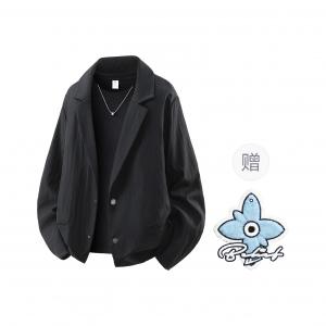 Костюм деловой Unisex с воротником WARRIOR, черный[giveaway brand scented sachet charm]