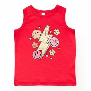 Smileyworld клетчатая молния цветочный молодежный топ The Juniper Shop, Red