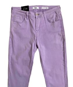 Женские джинсы-скинни Effortless Ankle Mid Rise в фиолетовом цвете Kensie