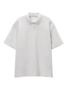 Рубашка-поло пике Alexander Wang, серый
