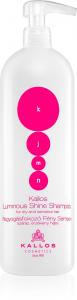 Kjmn профессиональный шампунь для сияющего блеска для сухих и чувствительных волос Kallos, 1000 мл