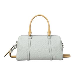 TORY BURCH Кожаная сумка ведро через плечо миниатюрная женская светло-серая