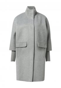 Короткое пальто AVEC COL comma, темно-серый