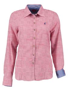 OS-Trachten Традиционная блузка Mirido среднего красного цвета