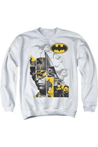 Толстовка Batman Long Live для взрослых с круглым вырезом Gildan, белый