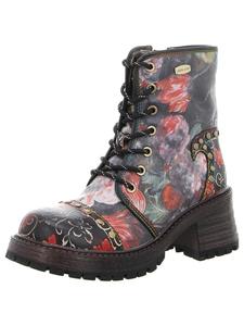 Ботильоны на шнуровке черного цвета LAURA VITA