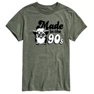 Мужская футболка с графическим принтом Furby, созданная в стиле 90-х Hasbro, зеленый