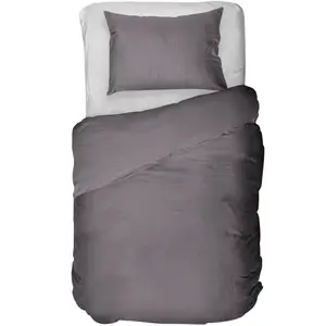 Постельное белье кайори «Saya», 100% сатин Мако Kayori, антрацит