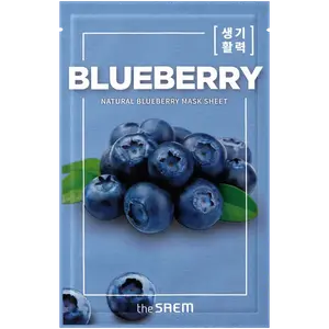 Тканевая маска для лица, 21 мл The Saem Blueberry