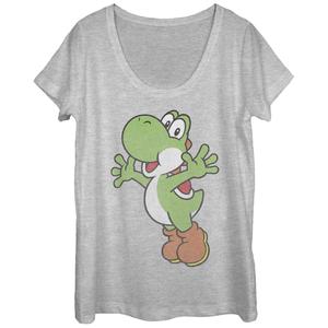Футболка с круглым вырезом Super Mario Bros Yoshi для юниоров Excited Licensed Character