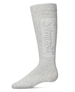 Летние высокие носки с рельефным рисунком для девочек MeMoi, Lt gray heather
