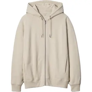 X JW Anderson Sweatshirt Unisex Beige UNIQLO, бежевый