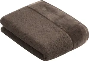 Полотенце Vossen "Pure", (1 шт.), хлопок & VEGAN, с элегантной велюровой каймой 67х140 см (1 шт.), цвет toffee