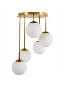 Beliani Потолочные светильники RIANA из латуни/белого цвета - (Ш) 42 x (В) 61 x (Д) 42 см