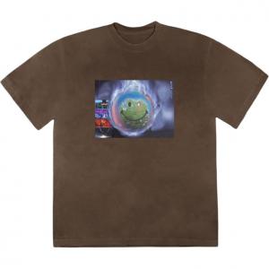 Футболка World Event Трэвис Скотт, коричневый