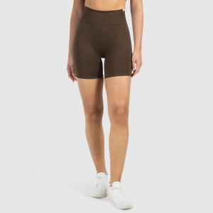 SMILODOX Женские шорты Amaze Scrunch Brown