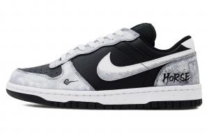 Nike Мужские низкие скейтбордные кроссовки Big Ink Shadow Mystical Flame с огнестойким покрытием, черный и серый