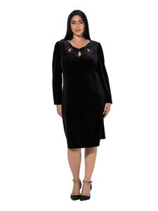 Ulla Popken Черное платье миди