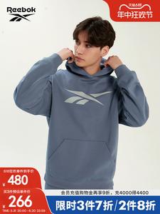 Пуловер классический Reebok с капюшоном, серый