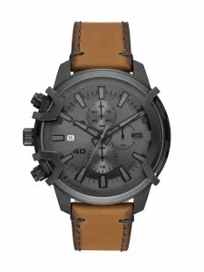 Мужские аналоговые часы Diesel DZ4569 с кожаным ремешком, цвет Brown