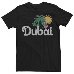 Мужская футболка Palm Tree Dubai Licensed Character, черный