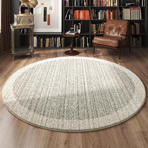 AOVOC Ковер круглый 120 см для гостиной/спальни в винтажном стиле, с высоким ворсом, модель Victoria