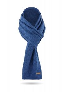 Шарф из мериносовой шерсти с дизайном Yuma normani, цвет Marine