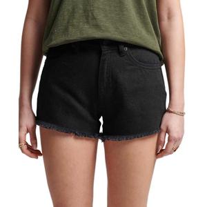 Джинсовые шорты Superdry Studios High Rise, черный