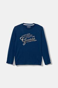 Детская хлопковая водолазка Guess, синий