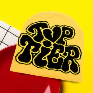 Шапка-бини высшего качества с надписью FASHNZFAB, желтый