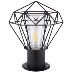 Светодиодный цоколь RGB, черный абажур, высота 31,5 см Globo Lighting