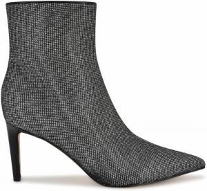 Женские ботильоны Nine West Kepord, Silver/Black 040