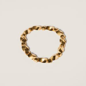 Металлическое ожерелье MIU MIU, золото/винтаж