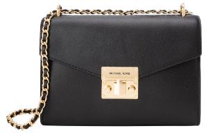 MICHAEL KORS Кожаная сумка через плечо Rose черная