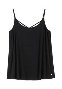 Топ-спагетти с перекрещенными завязками сзади Sheego, черный