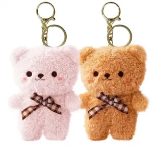 Моховая клетчатая плюшевая подвеска в виде медвежонка высотой 11 см Ten Thousand Children's Music