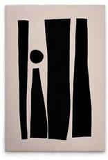 Картина на холсте A.S. Création Abstract 1 цвет cremeschwarz