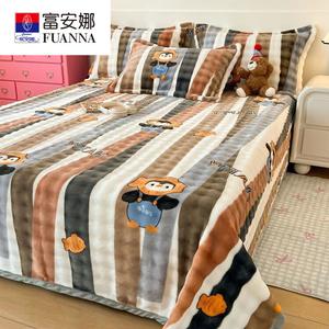 Fuanna Флисовое одеяло 230х250 см, двусторонний плюш, цвет Happy Duck Duck