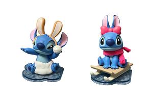 Стич Дисней Лило и Стич, коллекция "Зимний день кролика" мистибоксы 3 шт мистибокс/полный бокс 6 шт MINISO