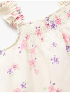 Бежевая блузка с узором KOTON