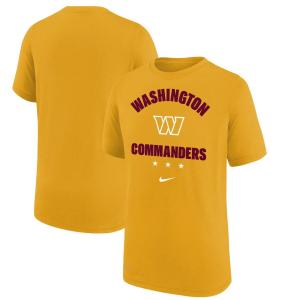 Молодежная футболка Nike Gold Washington Commanders Team Athletic Performance Nike