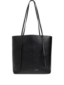 Сумка-тоут из текстурированной кожи Edel By Malene Birger, черный