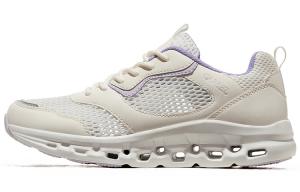 CAMEL Амортизирующие противоскользящие износостойкие дышащие треккинговые туфли женские низкие айвори/лаванда, цвет Ivory/lavender