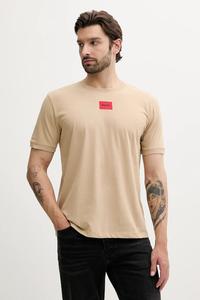 Хлопковая футболка Hugo, зеленый