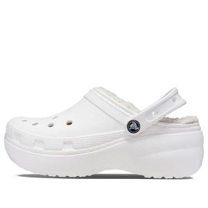 Тапочки classic platform lined clogs 'white' Crocs, белый