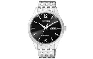 CITIZEN Часы Mechanical Movement Stainless Steel Strap Japanese / Korean Watch Men's Watch Black Dial NH7500-53E