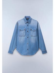 Napapijri Лонгслив "O-Kiene Ls" синего цвета